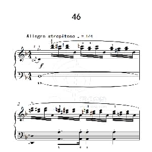 练习曲 46 钢琴谱