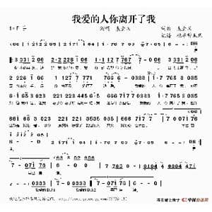 我爱的人你离开了我_歌谱投稿_词曲:袁金义 袁金义