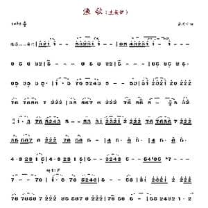 渔歌_歌谱投稿_词曲: 金友中