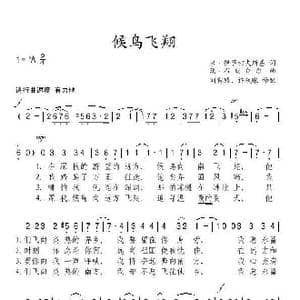 候鸟飞翔_歌谱投稿