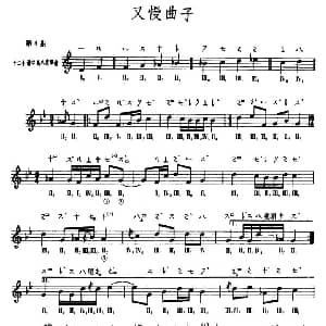 琵琶谱 | 又慢曲子 敦煌琵琶曲谱 第4曲