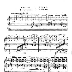 Six Préludes Exotiques Op 17 钢琴谱 潘乔 弗拉季格罗夫