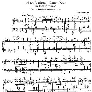 Five Polish National Dance Op.3 钢琴谱 泽维尔 沙温卡