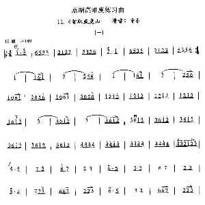 京胡高难度练习曲11 智取威虎山 滑雪 音乐
