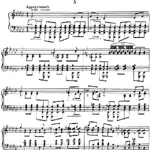 拉赫玛尼诺夫 音画练习曲13或14 Etudes tableaux Op.39 No.5 钢琴谱 拉赫玛尼诺夫