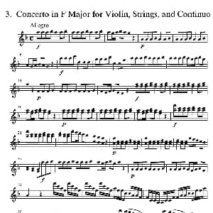 小提琴谱 | Autumn from The Four Seasons RV293 秋 选自四季 维瓦尔第 VIVALDI