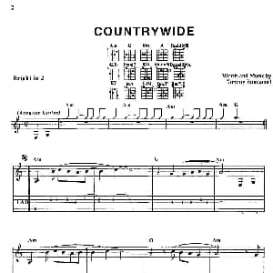 tommy emmanuel COUNTRYMIDE 吉他谱 tommy emmanuel