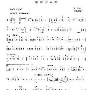 二胡谱 | 耶利亚女郎 王国潼编曲