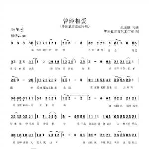 曾经相爱_通俗唱法乐谱_词曲:王玉鹏 王玉鹏