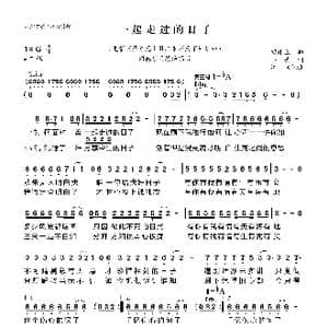 一起走过的日子_歌曲简谱_词曲:小美 胡伟立