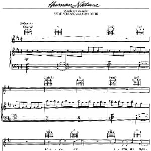 Human Nature 钢琴谱 Steve PorcaroJohn Bettis Steve PorcaroJohn Bettis