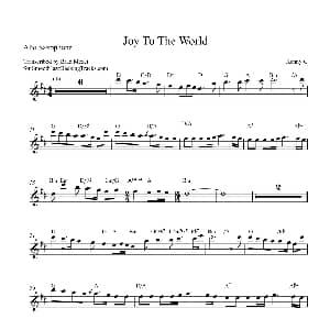 萨克斯谱 | Joy To The World 中音萨克斯