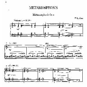 Metamorphosis 钢琴谱 菲利普 格拉斯 Philip Glass
