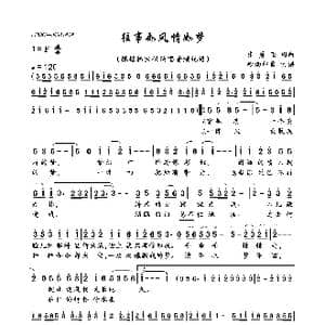 往事如风情如梦_歌曲简谱_词曲:张勇强 张勇强