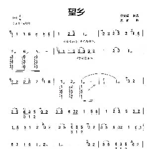 古筝谱 | 望乡 黄征