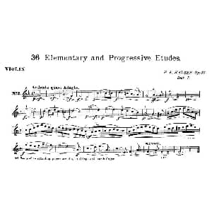 小提琴谱 | 开塞 KAYSER 36首小提琴练习曲之2