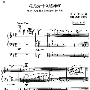 电子琴谱 | 花儿为什么这样红 双排键电子琴 庞渤 陈秋月编曲