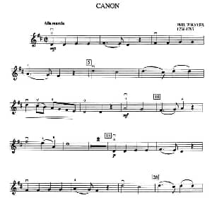 小提琴谱 | Philip Hayes Canon 加拿大小提琴考级 预备级