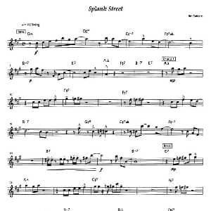 萨克斯谱 | Splank Street