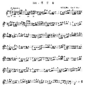 小提琴谱 | 沃尔法特Op45 No4 练习曲 沃尔法特