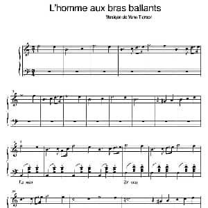手风琴谱 | L'homme aux bras ballants 他们到来之前 扬 提尔森