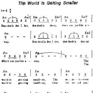 The World Is Getting Smaller 美国 _外国歌谱