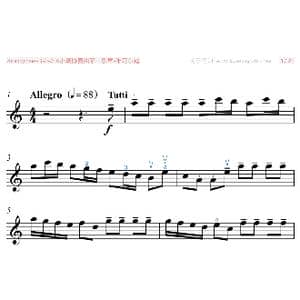 A小调协奏曲第一乐章 大字 _歌曲简谱_词曲: 维瓦尔迪