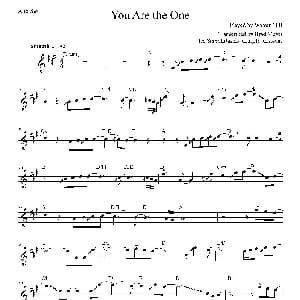 萨克斯谱 | You Are The One 中音萨克斯谱