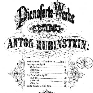 Sonata No.2 in c Minor Op.20 钢琴谱 安东 鲁宾斯坦