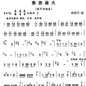 葫芦丝谱 | 彝寨篝火 林荣昌