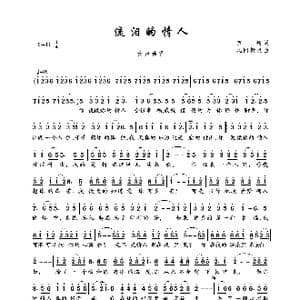 流泪的情人_歌曲简谱_词曲:宝翔 凡间精灵