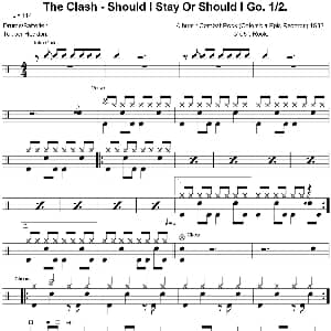 Clash Should I stay or should I go 爵士鼓谱