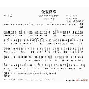 金玉良缘 电视剧 金玉良缘 主题曲 _歌谱投稿