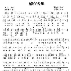 醉在爱里_歌曲简谱_词曲:梁敬岩 张翠萍