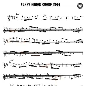 萨克斯谱 | FUNKY MINOR CHORD SOLO