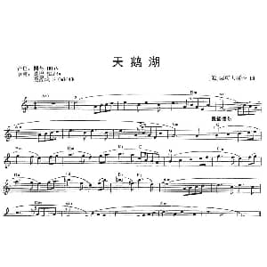 电子琴谱 | 天鹅湖 俄 柴可夫斯基