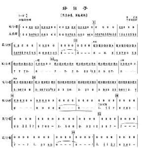 好日子_歌曲简谱_词曲: 李昕