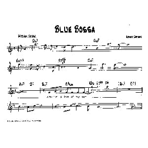 BLUE BOSSA 降B爵士乐谱