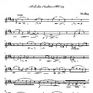 萨克斯谱 | 四十八首旋律练习曲之三十九