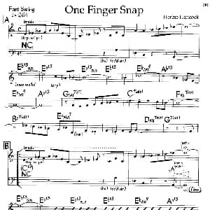 One Finger Snap 钢琴谱