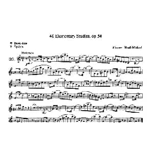 小提琴谱 | 40首小提琴初级技巧练习曲之33 弗朗茨 沃尔法特