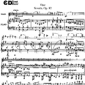 小提琴谱 | Violin Sonata Op.82 小提琴 钢琴伴奏