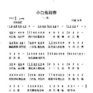 小白兔迎春 _歌曲简谱_词曲:王栋 王栋