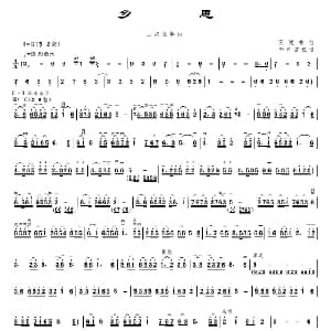 二胡谱 | 乡思 王健林作曲版 王健林