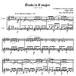 小提琴谱 | 离別曲 violin guitar 版本