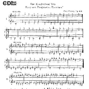 One Hundred and Ten Easy and Progressive Exercises Op.453 钢琴谱 车尔尼
