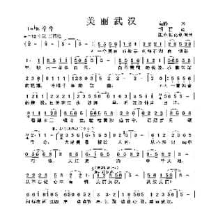 美丽武汉_歌曲简谱_词曲:高路一 胡晋