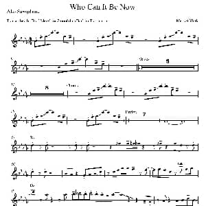 萨克斯谱 | Who CanIt Be Now 中音萨克斯