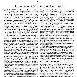 萨克斯谱 | 格拉祖诺夫