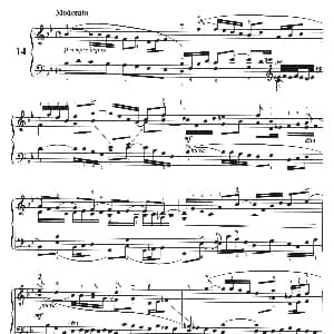 三部创意曲 No.14 钢琴谱 巴赫 巴赫